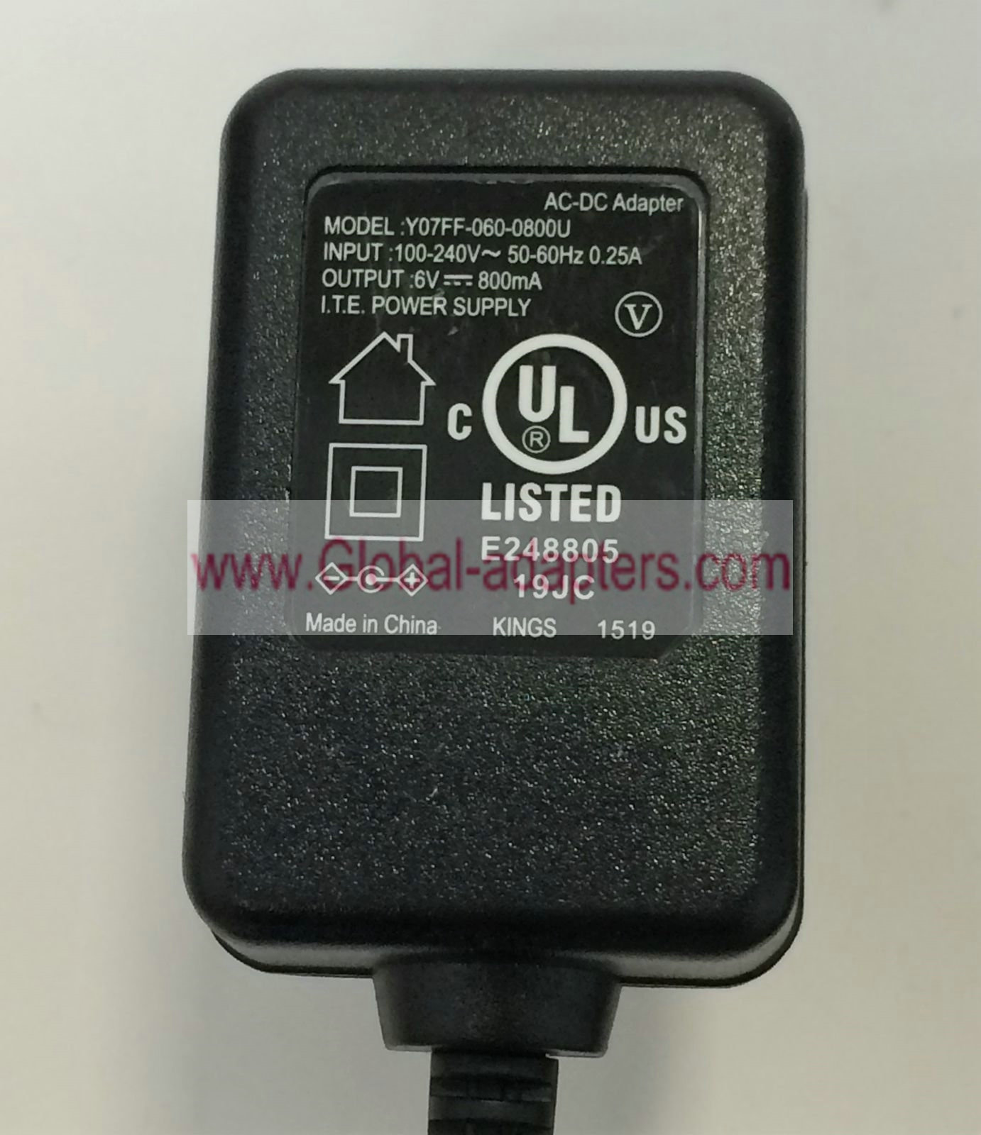 Brand New 6V 800mA AC/DC Adapter for Y07FF-060-0800U power supply - Click Image to Close